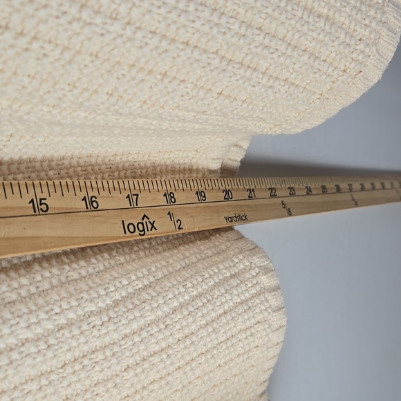 H&M Soft Cream Moss-Knit Cardigan XXL Gold Buttons Preppy Academia Cottagecore - Picture 9 of 10